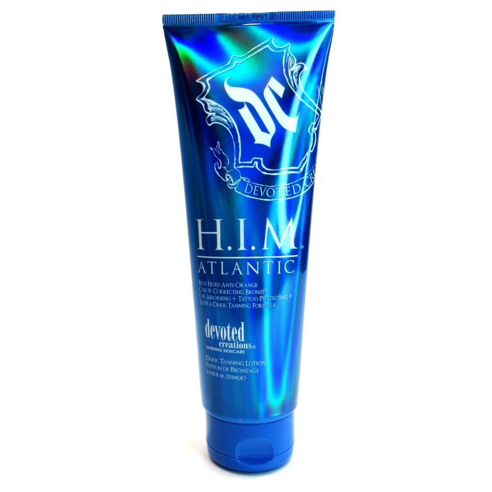 Devoted Creations H.I.M. Atlantic Dark Tanning Lotion Blue Bronzer 8.5oz Men